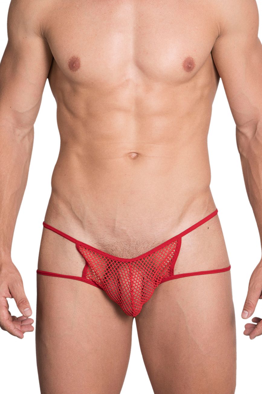 Hidden 965 Open Side Briefs Red