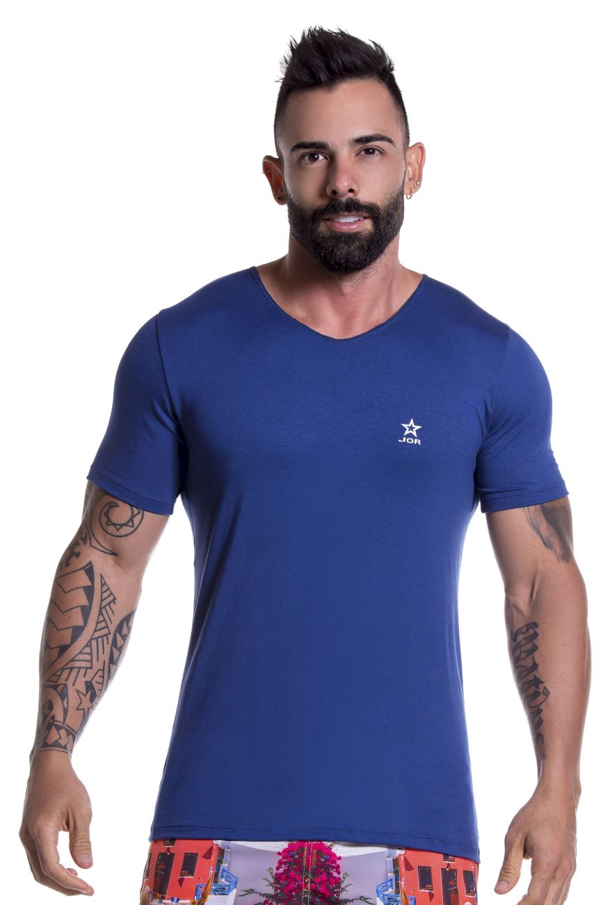 JOR 0803 Bassic T-Shirt Blue