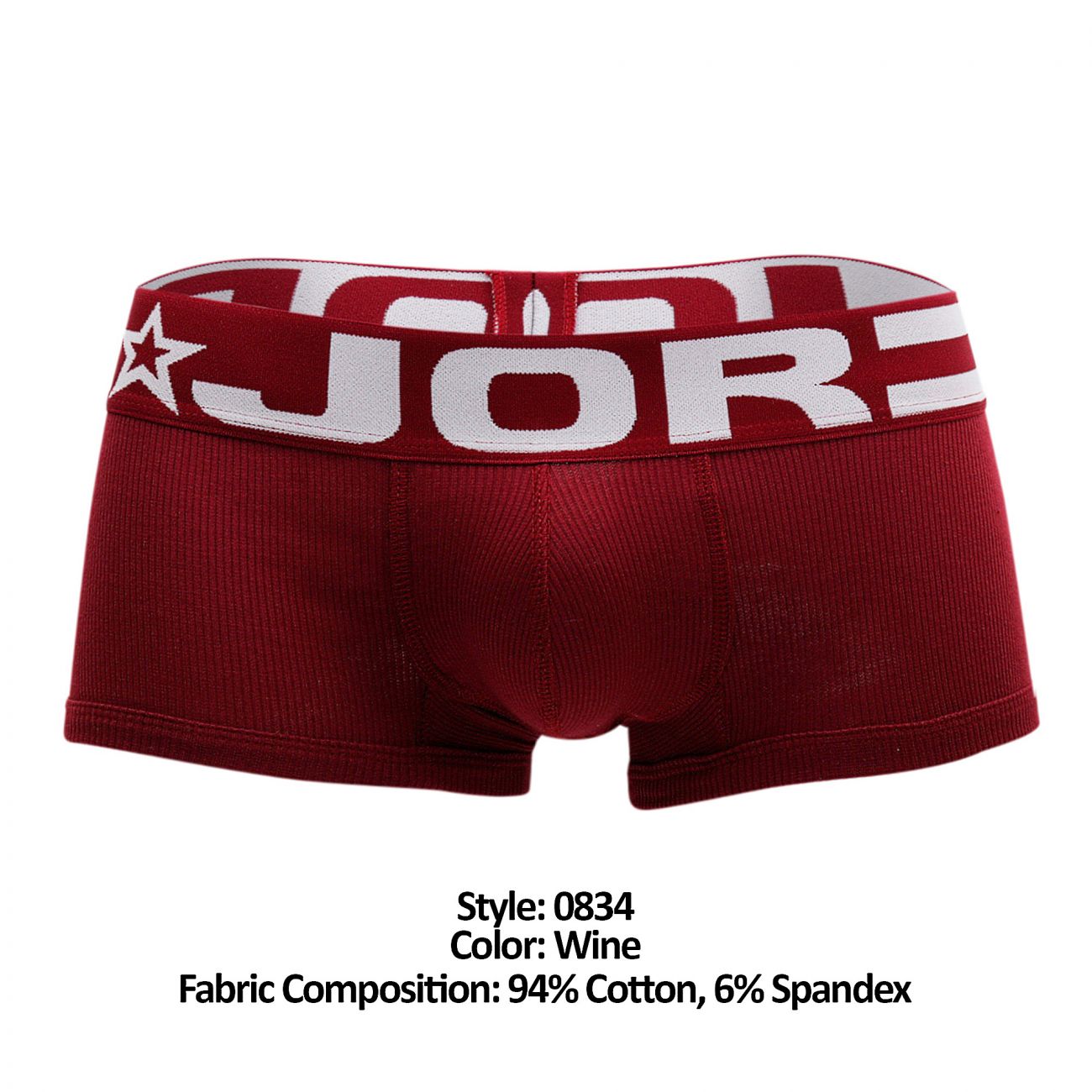 JOR 0834 Arizona Boxer Briefs Wine