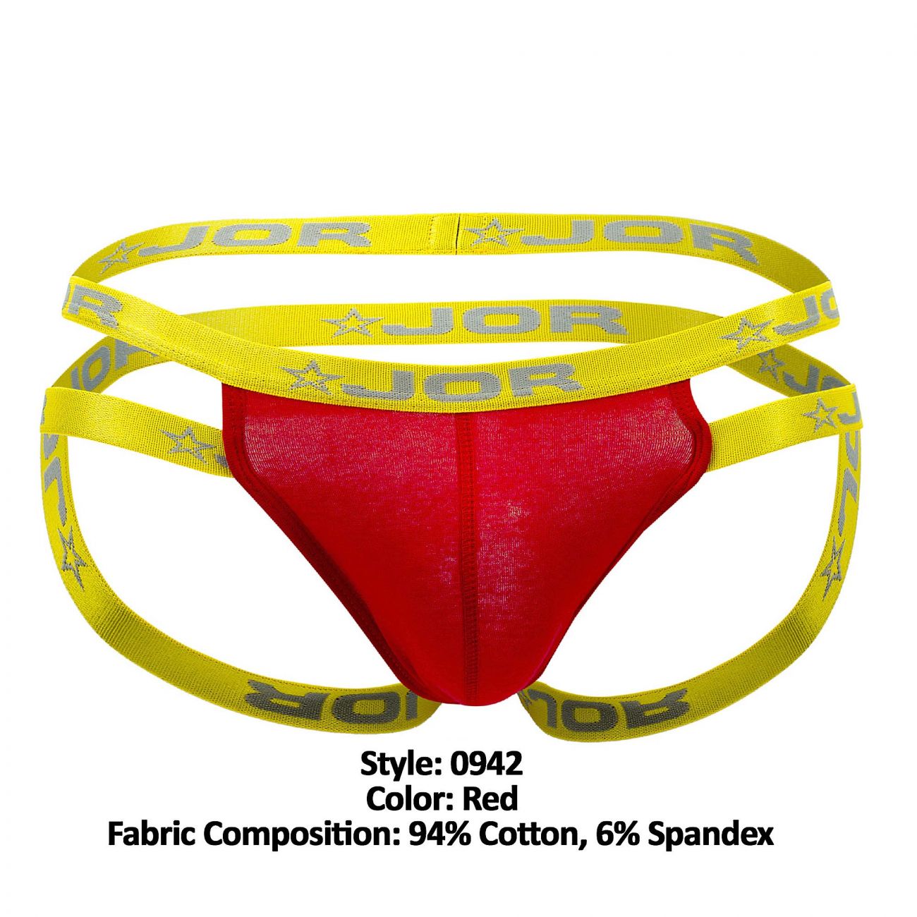 JOR 0942 Power Jockstrap Red