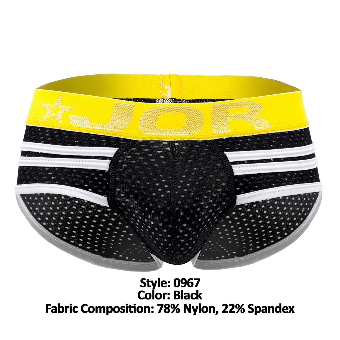 JOR 0967 Fox Briefs Black