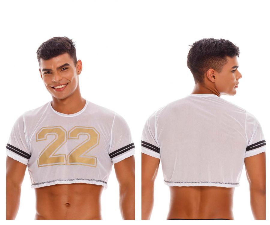 JOR 1489 Pistons Crop Top White