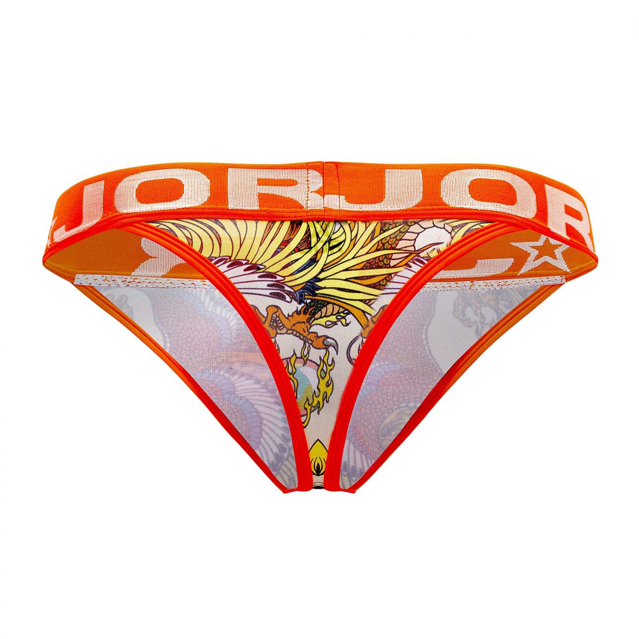 JOR 1526 Fenix Thongs Orange Printed