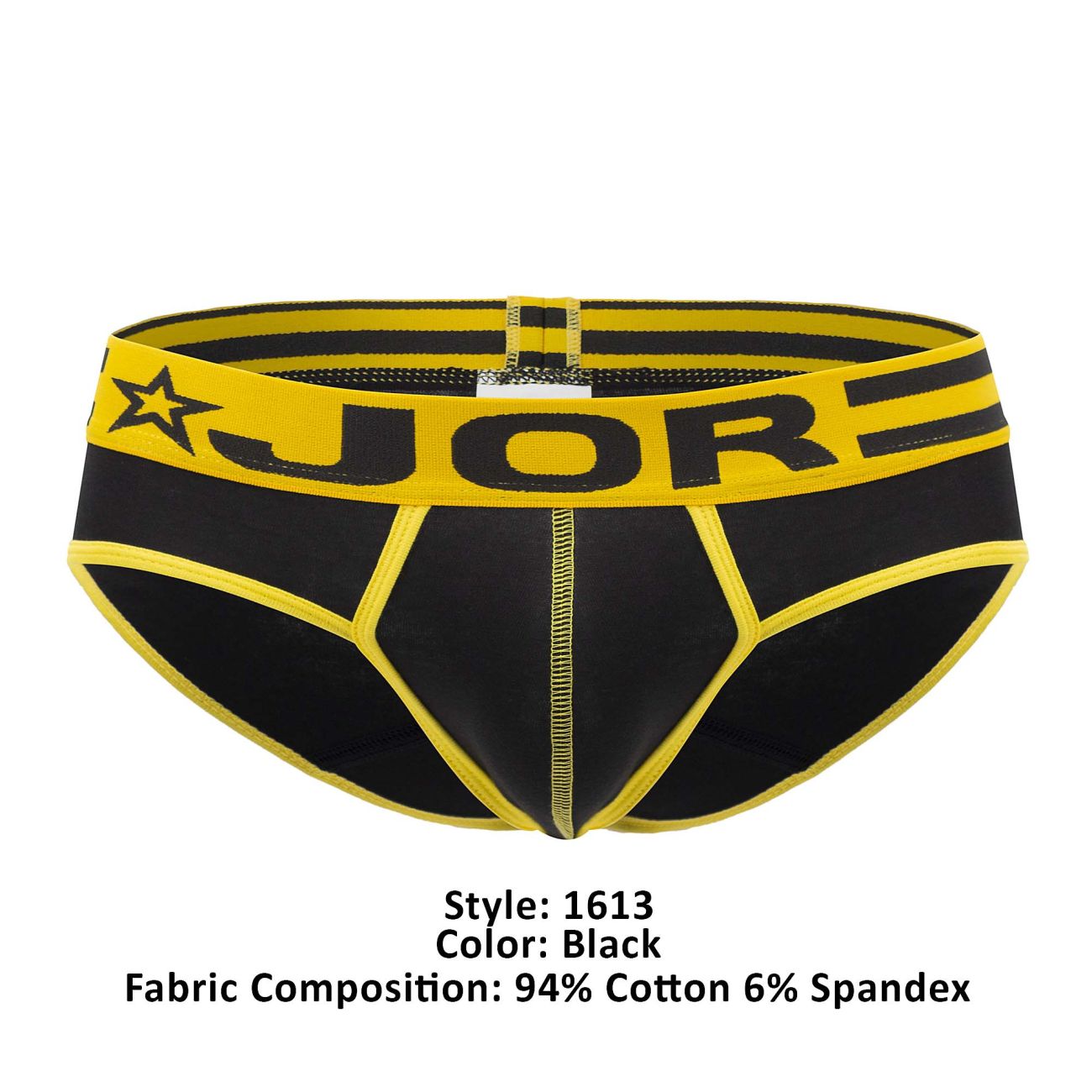 JOR 1613 Varsity Briefs Black