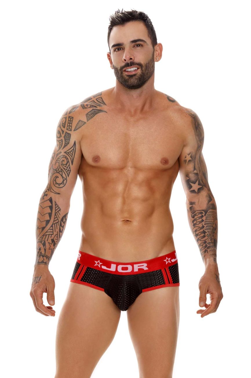 JOR 1635 Electro Briefs Black & Red