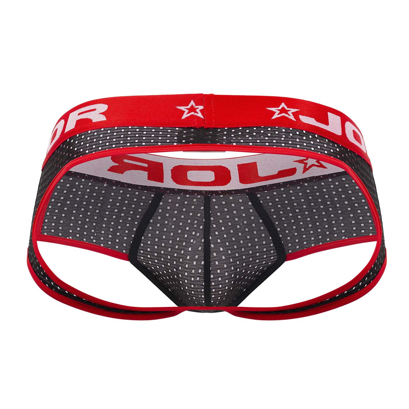 JOR 1636 Electro Jockstrap Black & Red