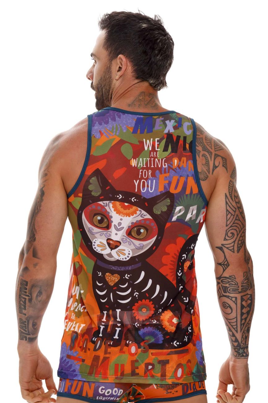 JOR 1647 DF Tank Top Mexican Night Dancing Printed