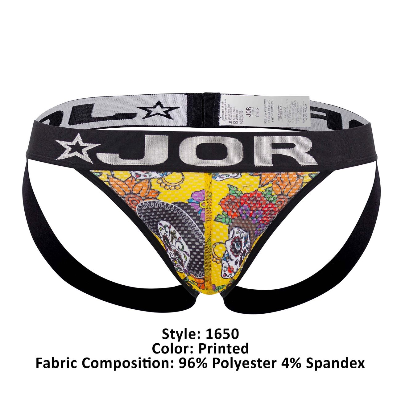 JOR 1650 Guadalupe Jockstrap Day of the Dead Printed