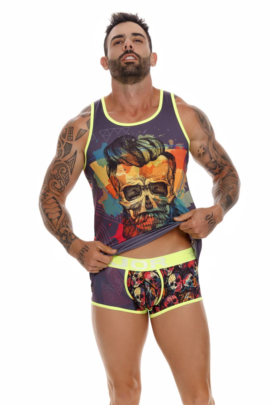 JOR 1653 Rivera Trunks Skulls Printed
