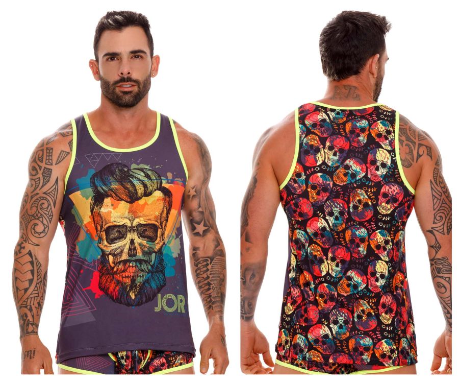 JOR 1657 Rivera Tank Top Skulls Printed