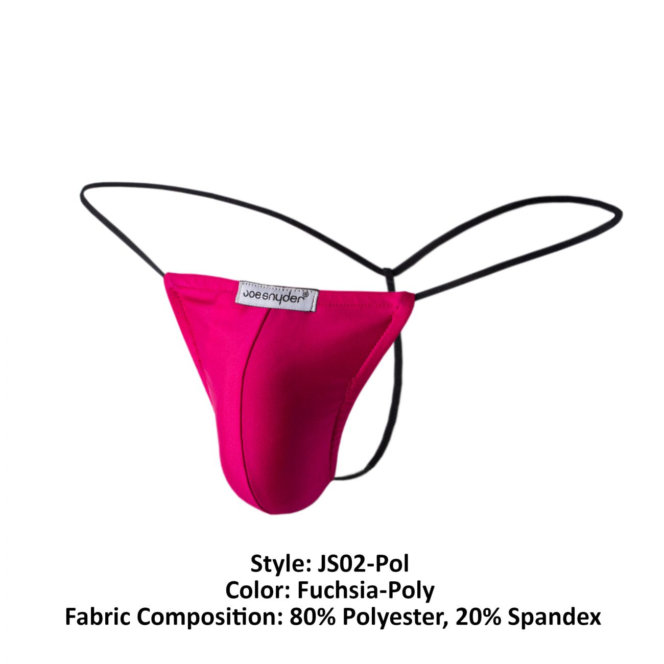 Joe Snyder JS02-Pol Polyester G-String Fuchsia Poly