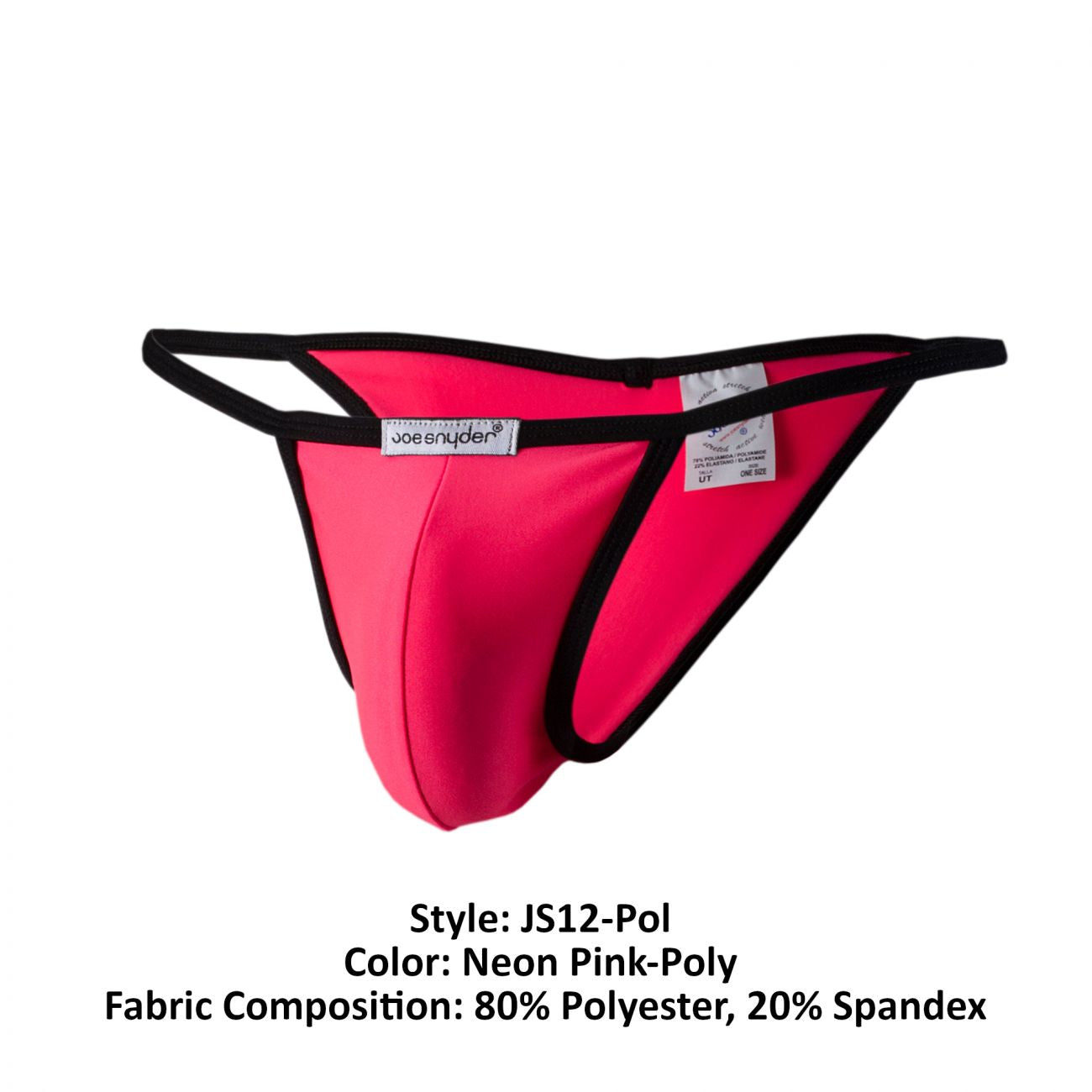 Joe Snyder JS12-Pol Polyester Kini Neon Pink Poly
