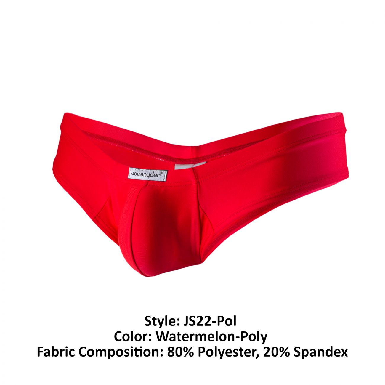 Joe Snyder JS22-Pol Polyester Mini Cheek Watermelon Poly