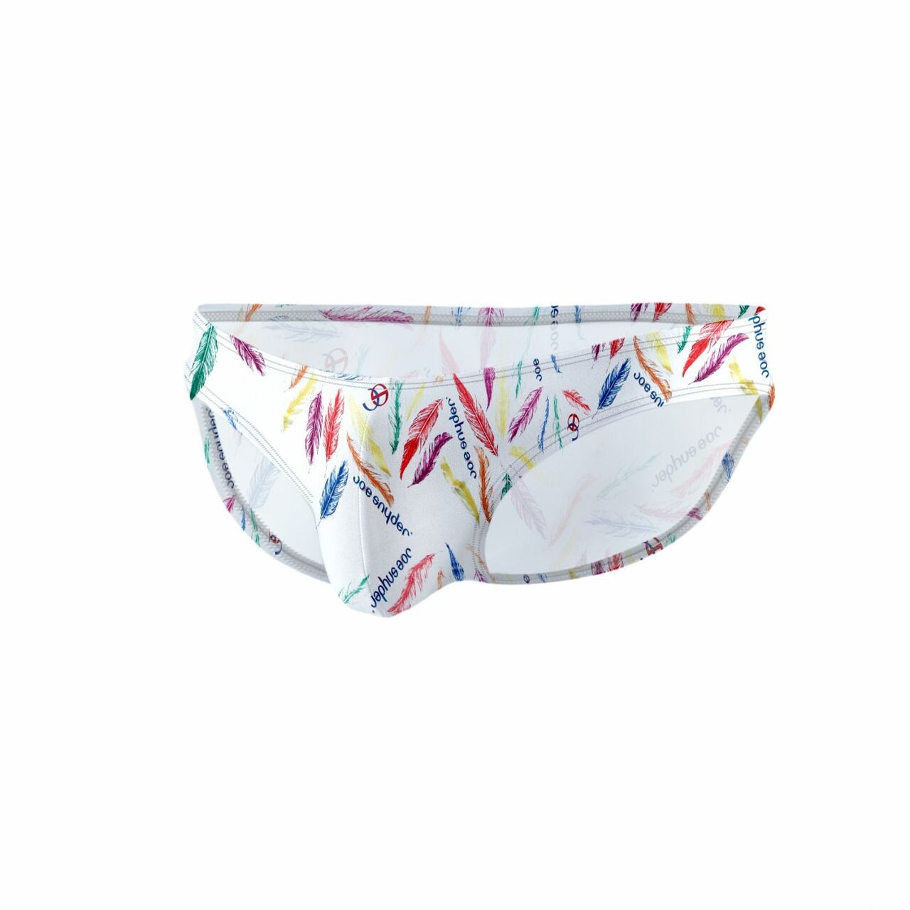 SALE - Mens Joe Snyder Polyester Bikini Brief Feathers