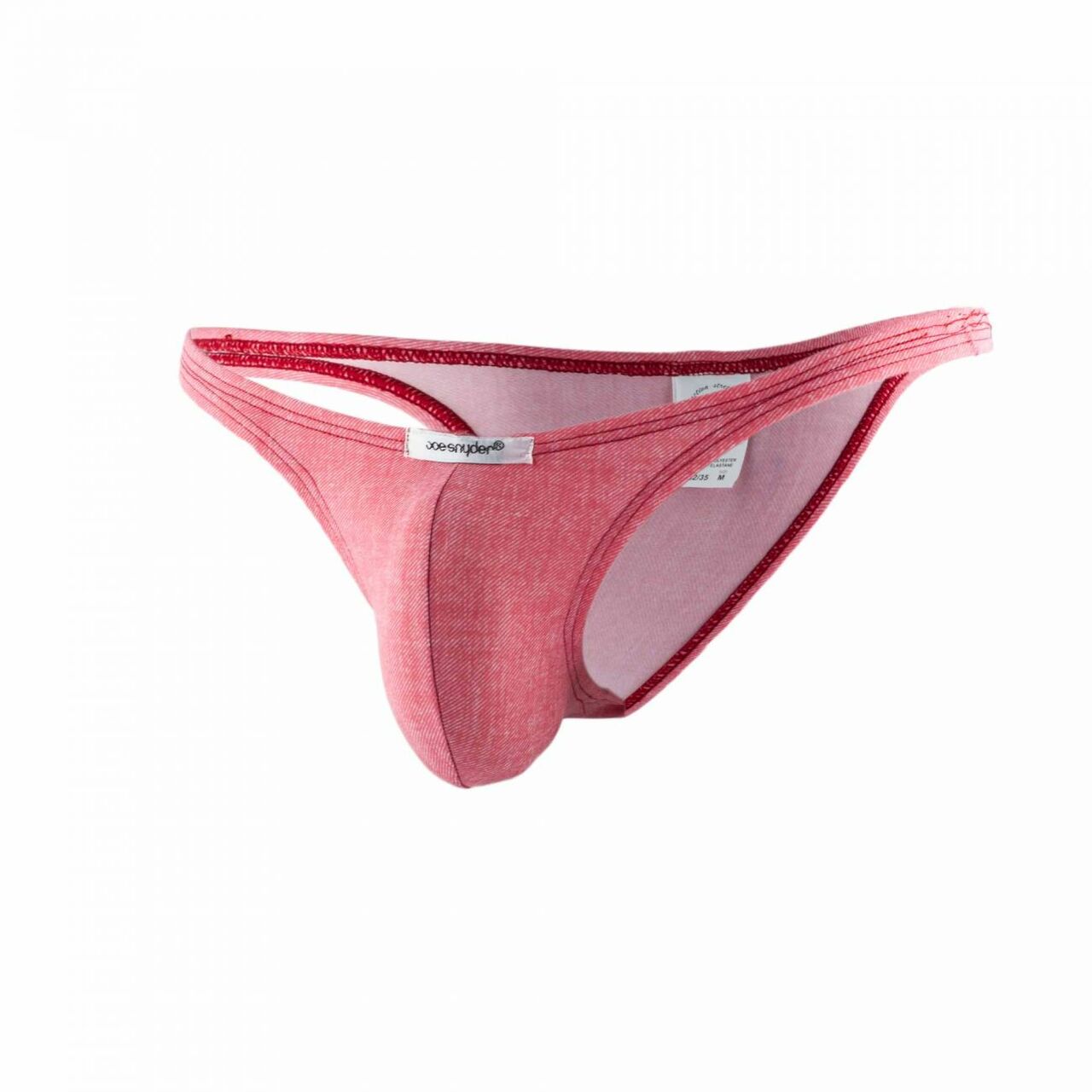 SALE - Mens Denim Look Spandex Capri Bikini Brief Red