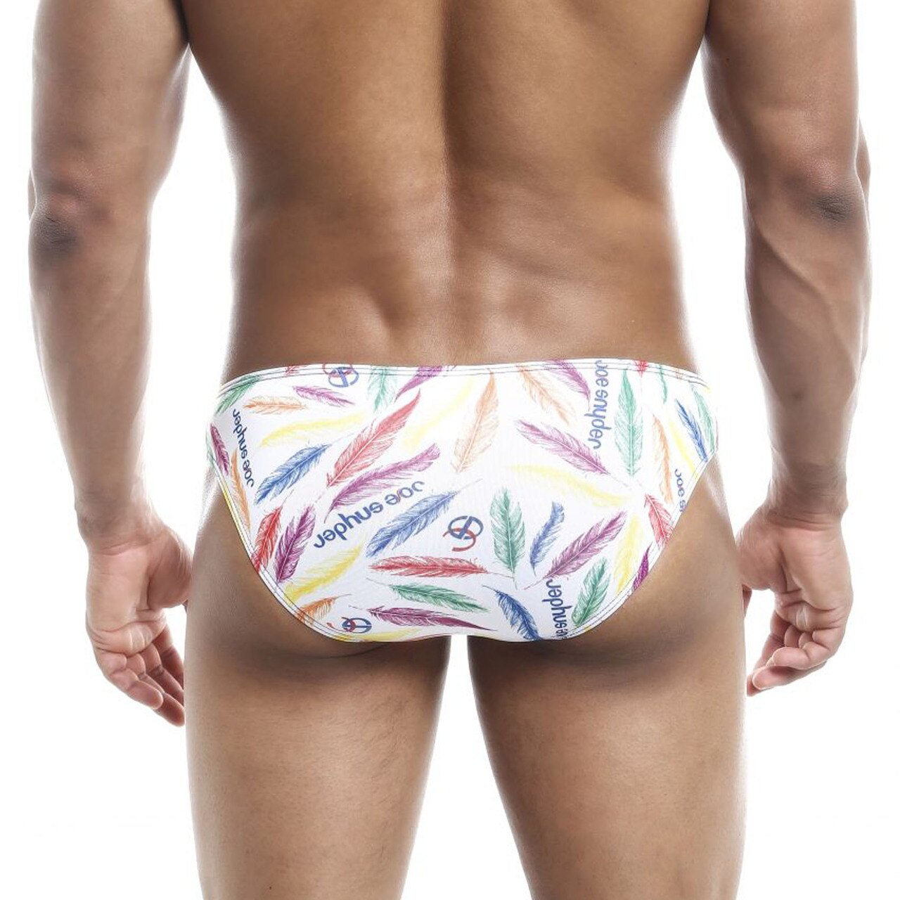 SALE - Mens Joe Snyder Polyester Bikini Brief Feathers