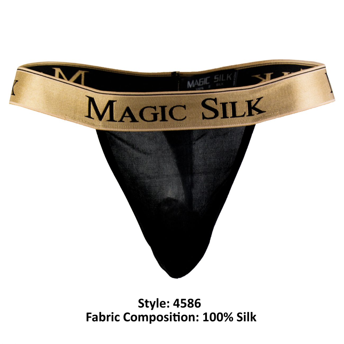 Magic Silk 4586 Silk Knit Micro Thong Black