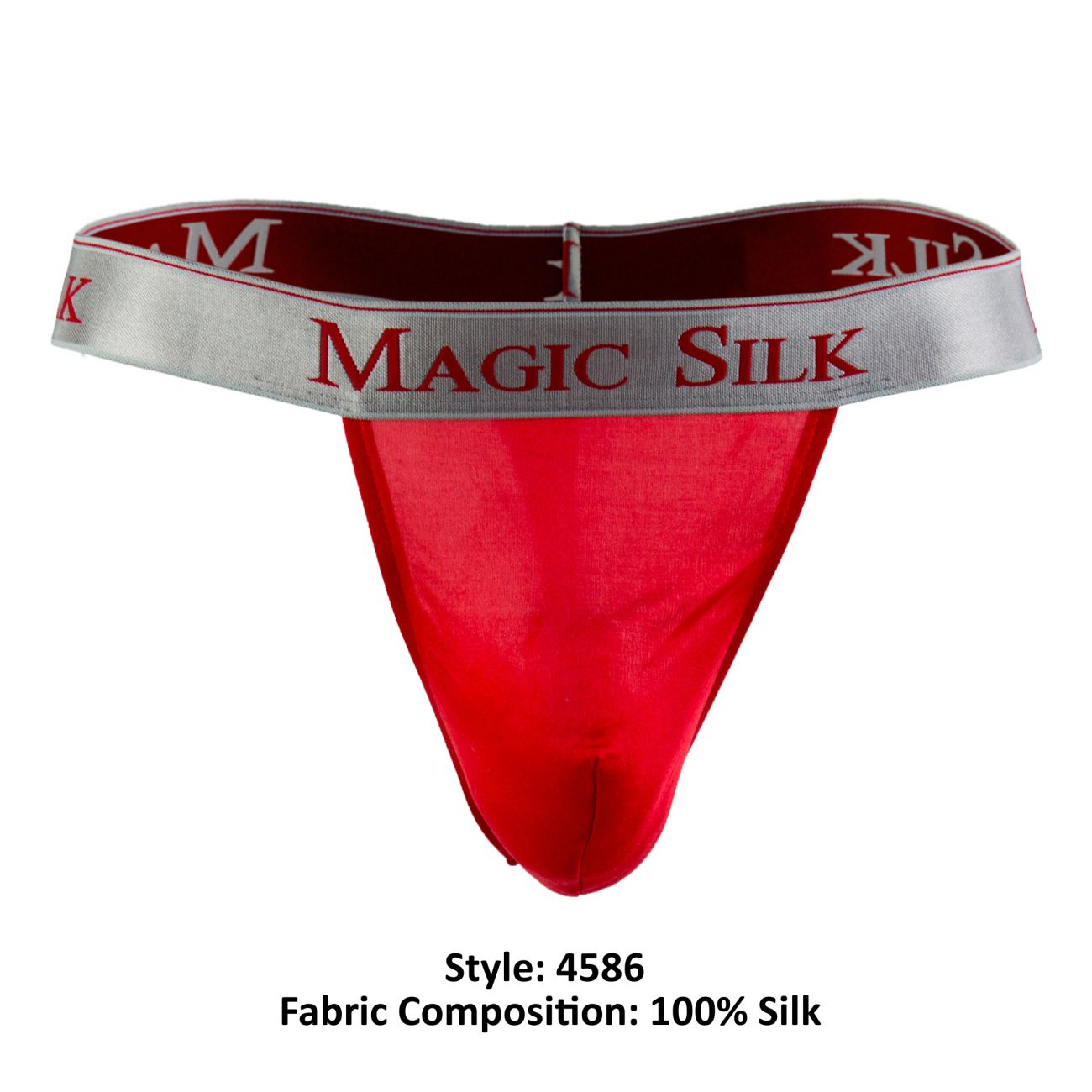 Magic Silk 4586 Silk Knit Micro Thong Red