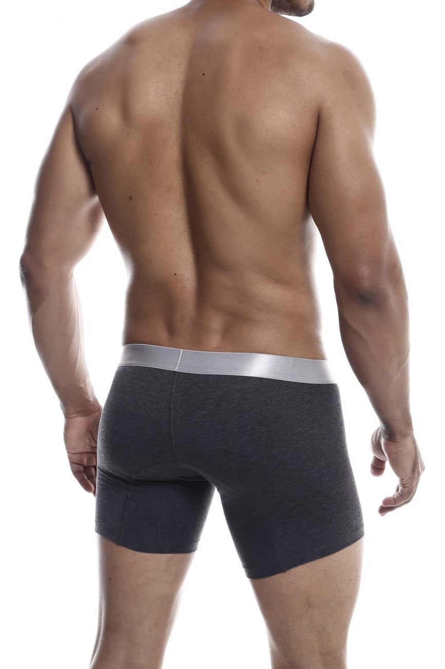 MaleBasics MB102 Classic Pima Boxer Briefs Charcoal