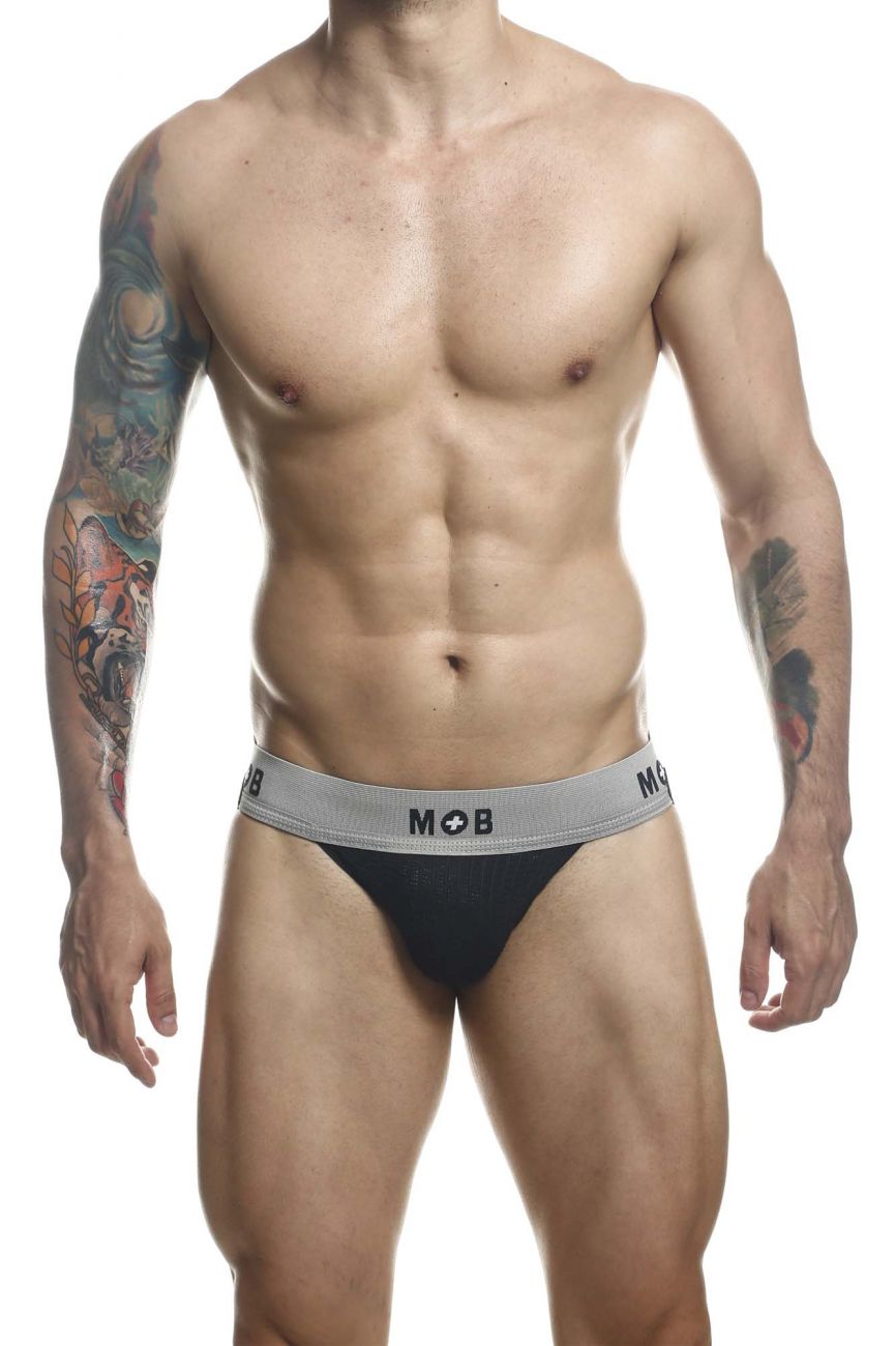 MaleBasics MBL107 Classic Fetish Jock 3 Inches Jockstrap Including Plus Sizes Black