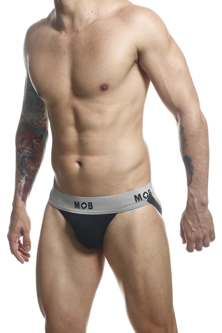 MaleBasics MBL107 Classic Fetish Jock 3 Inches Jockstrap Including Plus Sizes Black