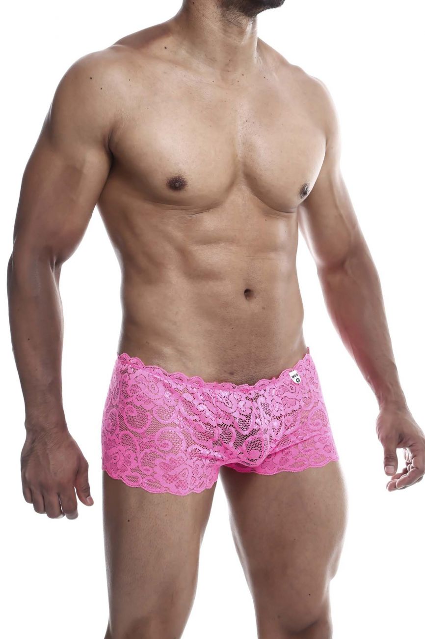 MaleBasics MBL53 Lace Trunks Hot Pink