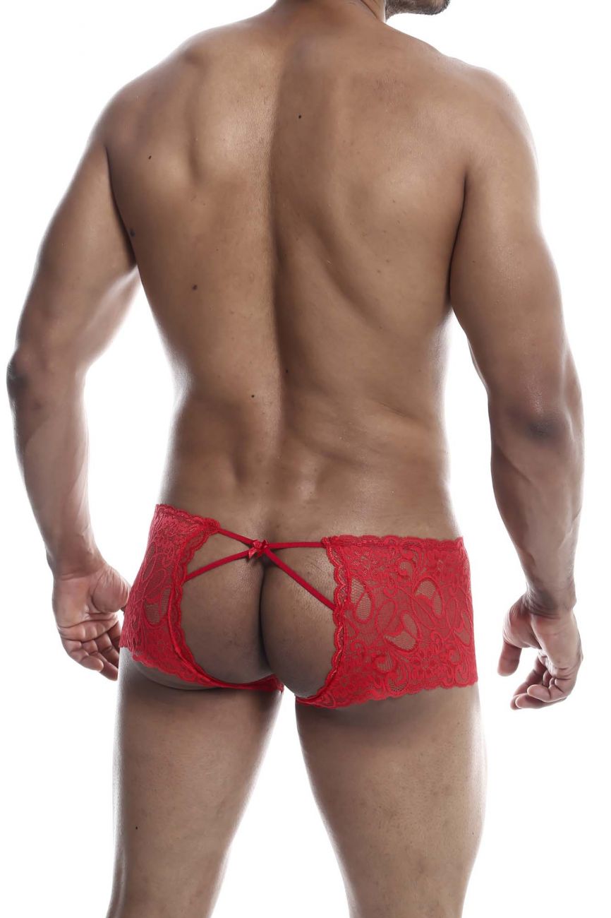 MaleBasics MBL53 Lace Trunks Red