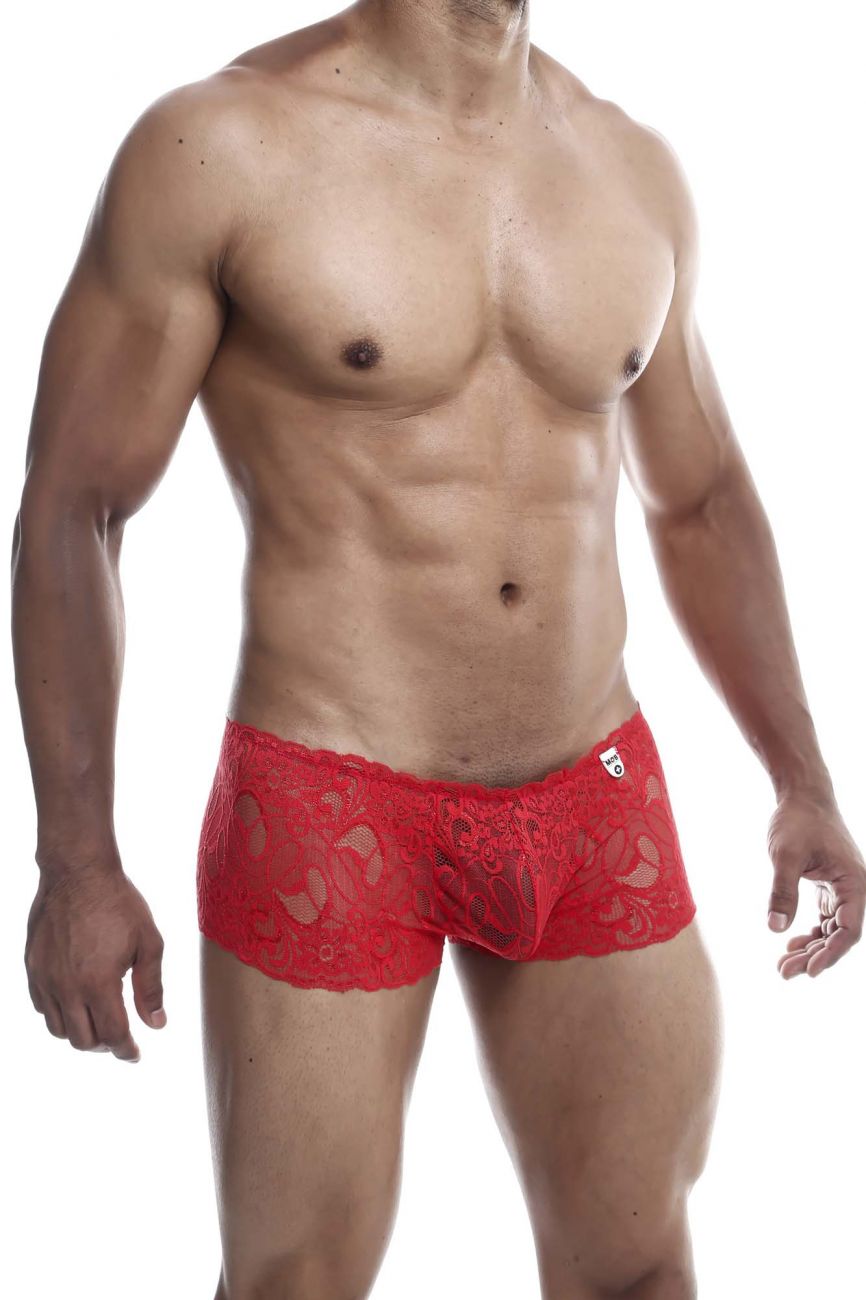 MaleBasics MBL53 Lace Trunks Red