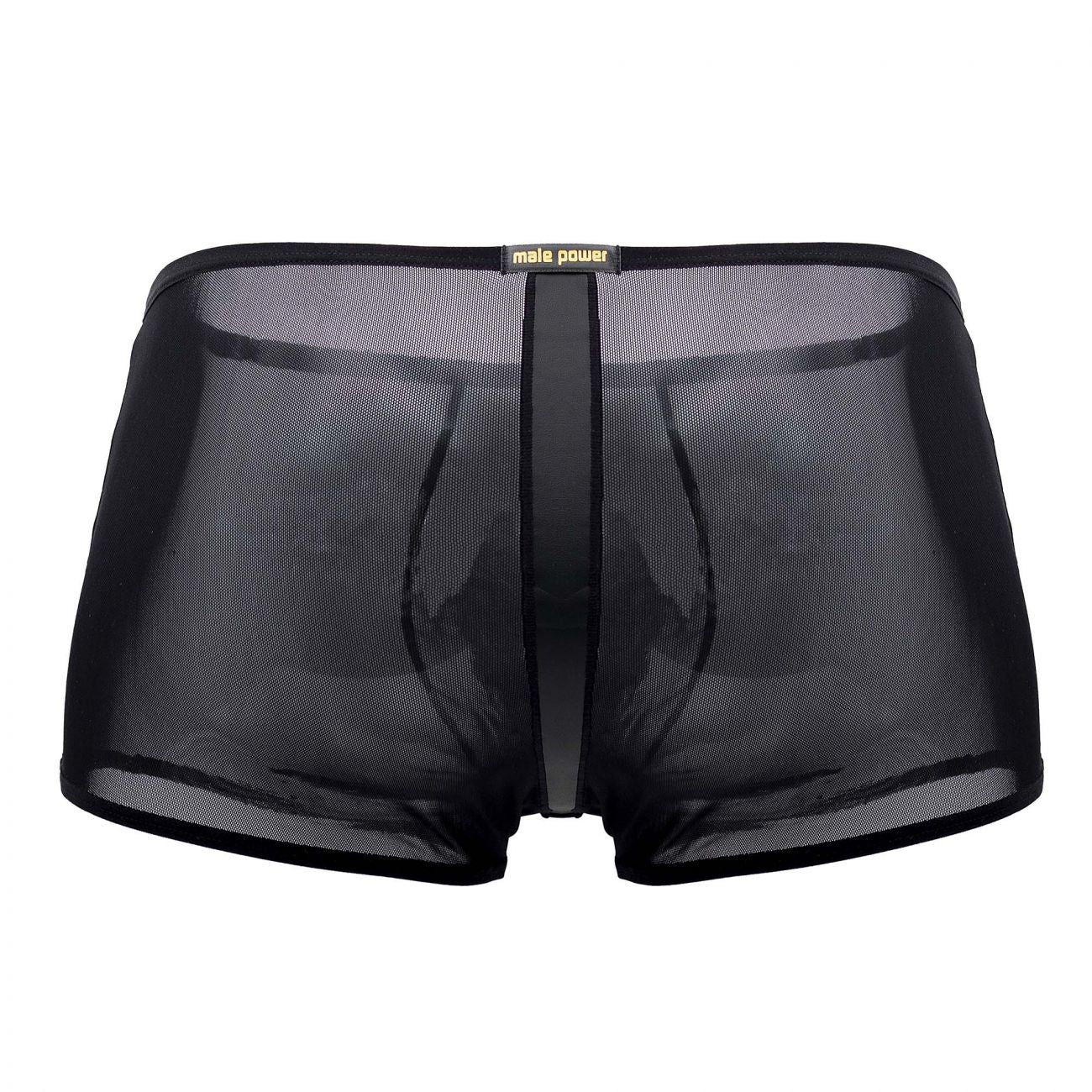 Male Power 138-271 Landing Strip Mini Short Black