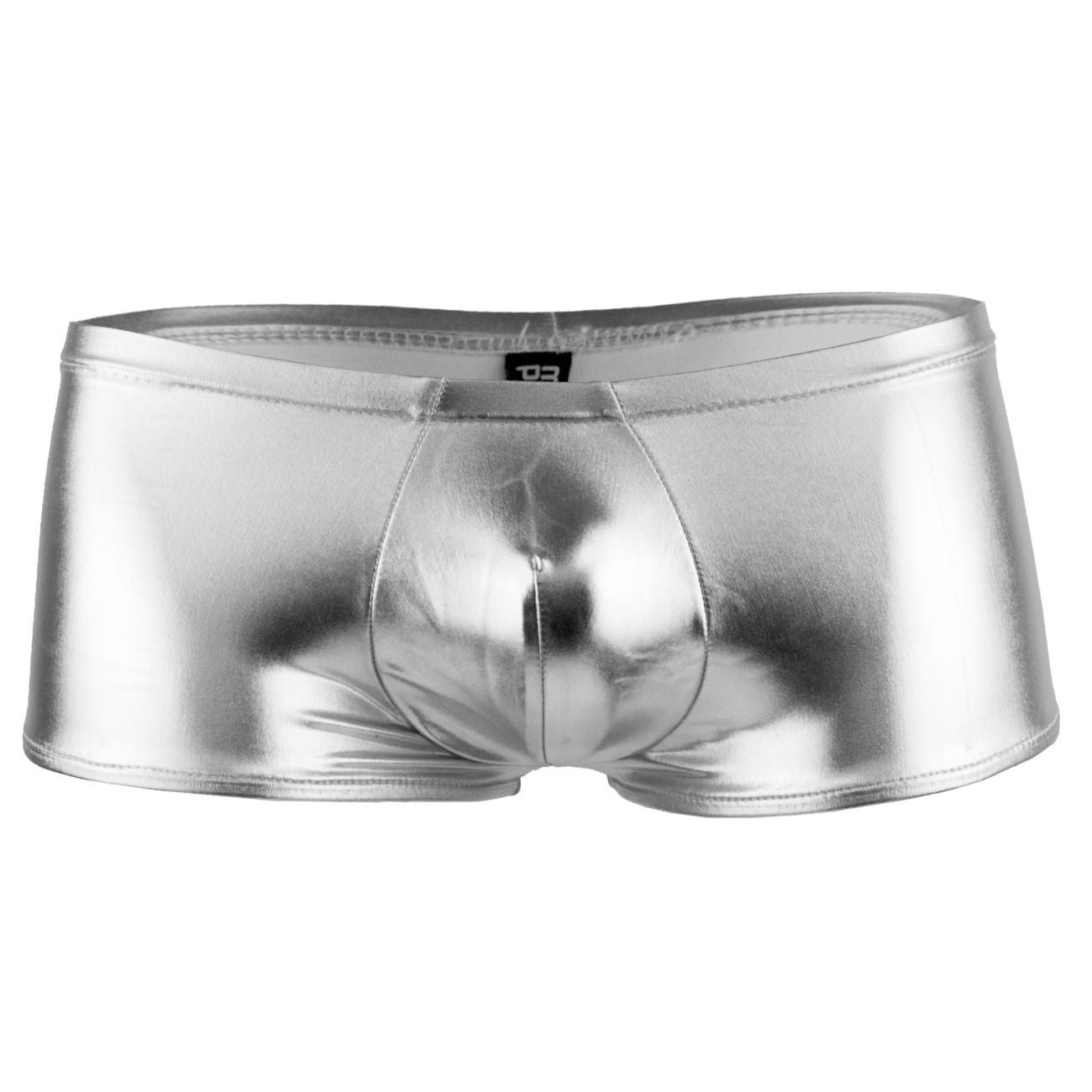 Male Power 153070 Heavy Metal Mini Short Boxer Briefs Silver