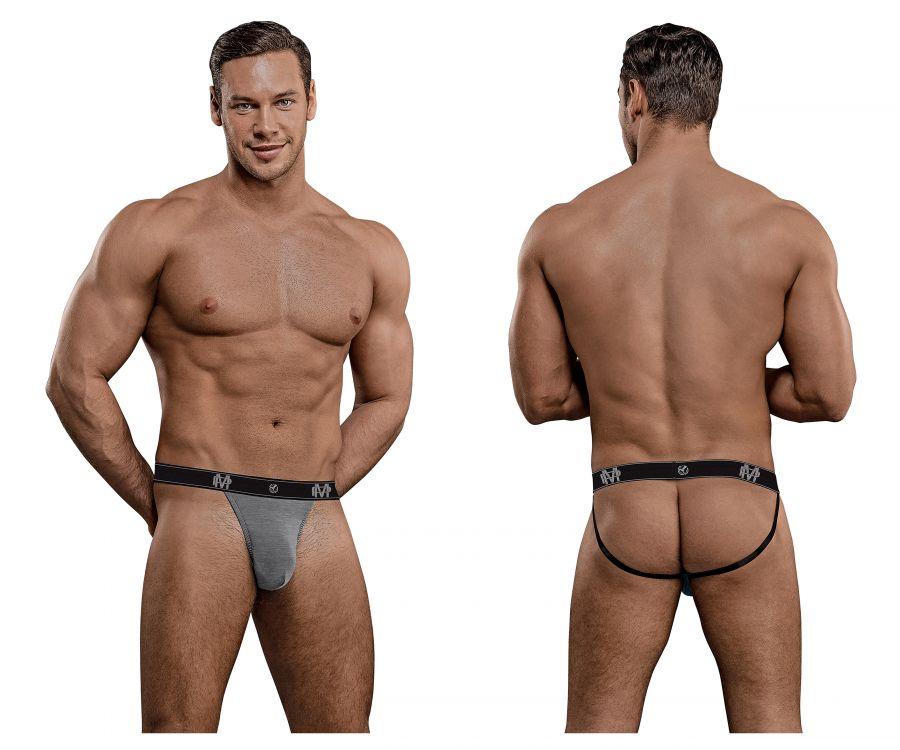 Male Power 349-253 Bamboo Sport Jock Gray