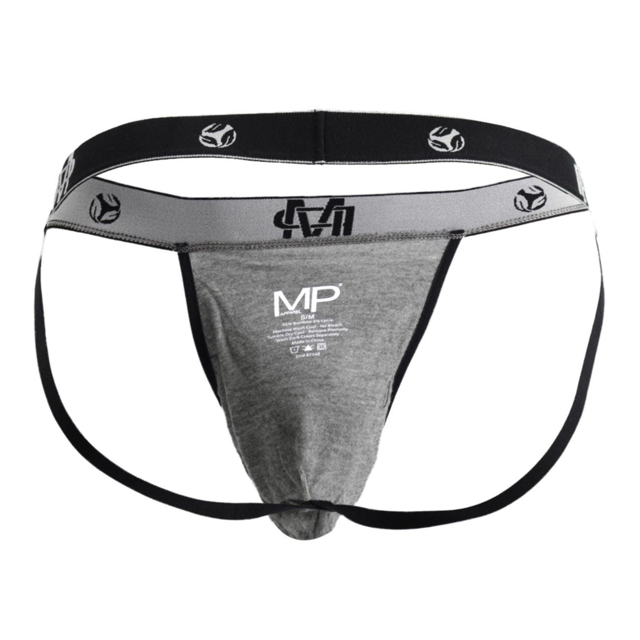 Male Power 349-253 Bamboo Sport Jock Gray