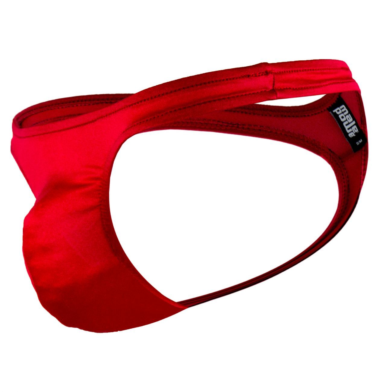 Male Power 442076 Satin Lycra Sexy Thong Red