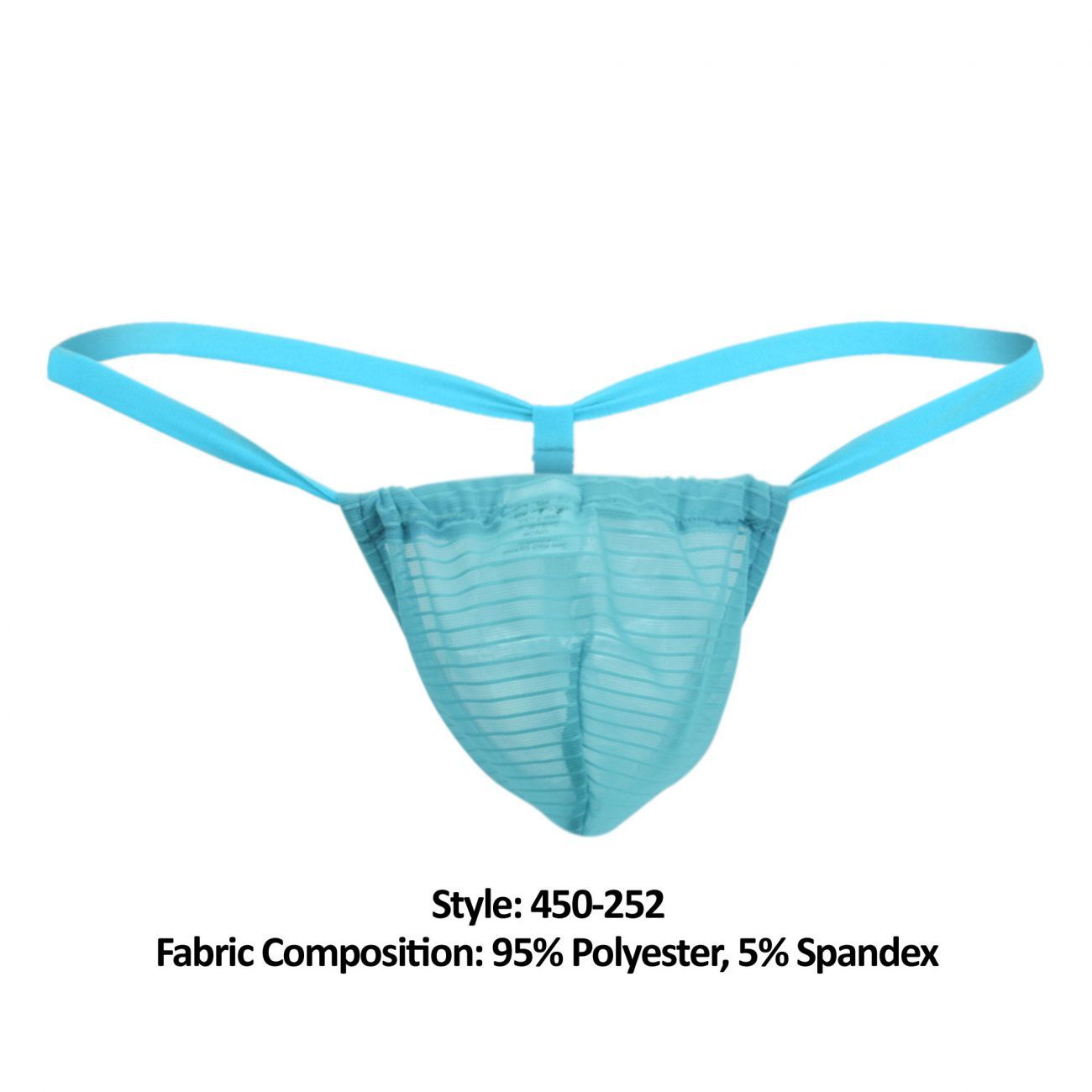 Male Power 450-252 Mesh Rib Posing Strap Seafoam