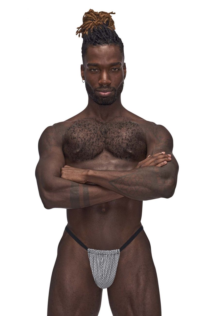 Male Power 450-269 Sexagon Posing Strap Gray