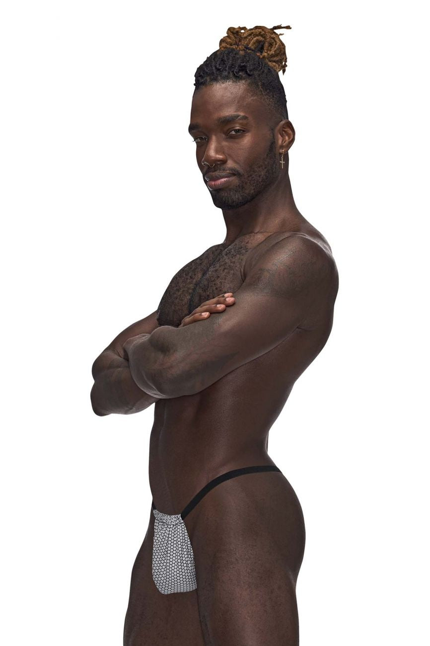 Male Power 450-269 Sexagon Posing Strap Gray