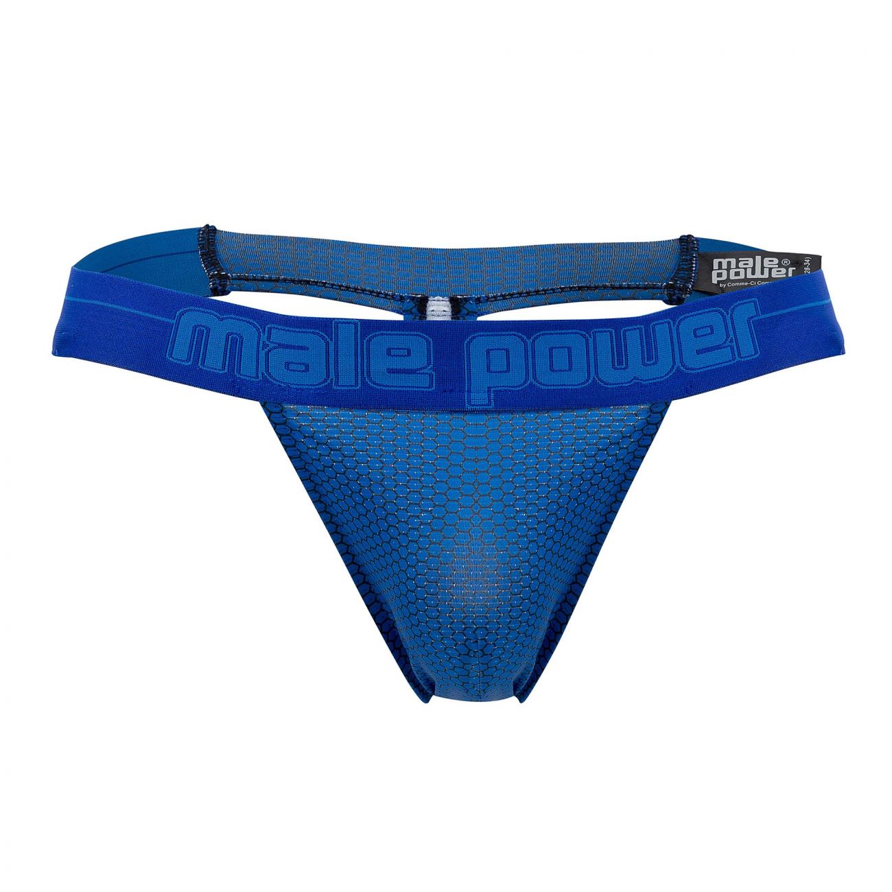 Male Power 454-269 Sexagon Micro V Thong Royal