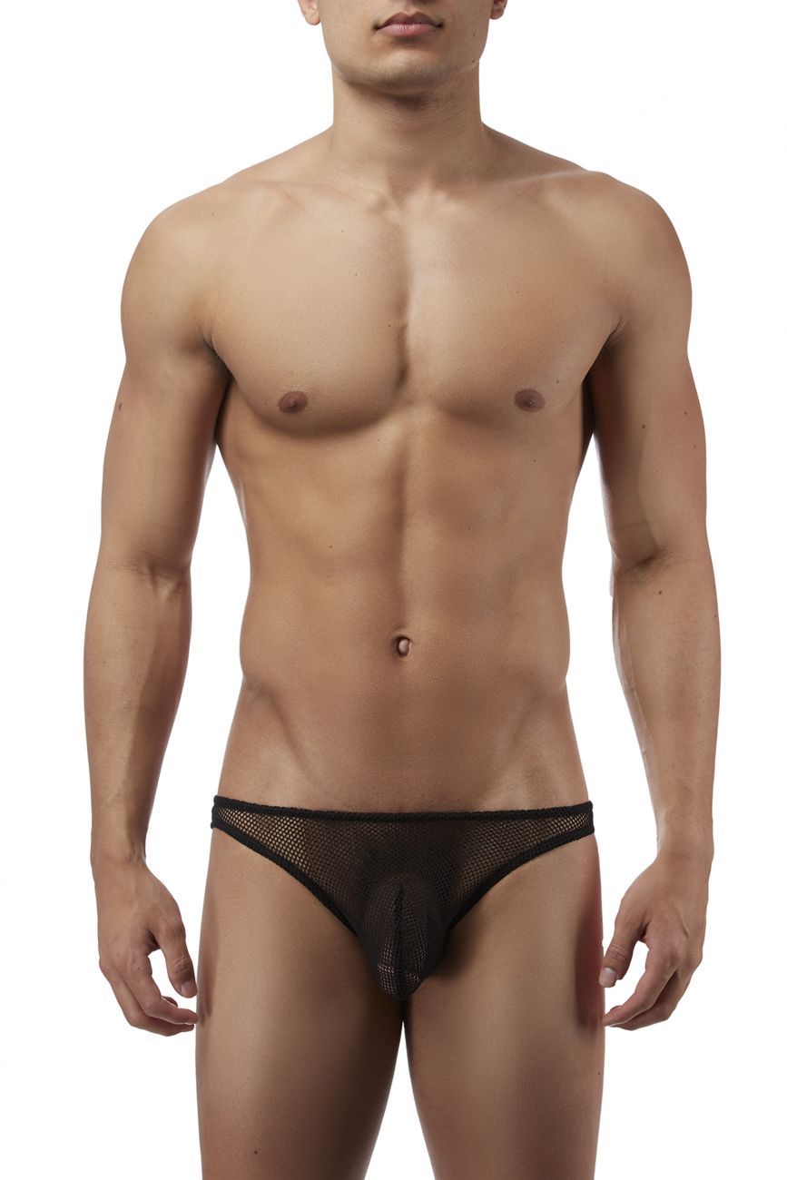 Male Power 49111C Stretch Net Wonder Bikini Black