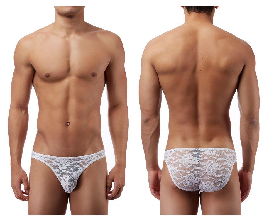 Male Power 491162 Stretch Lace Wonder Bikini White
