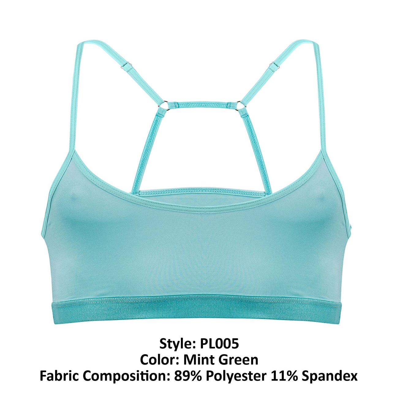 PLURAL PL005 Non-binary Underwear Bra Top Mint Green