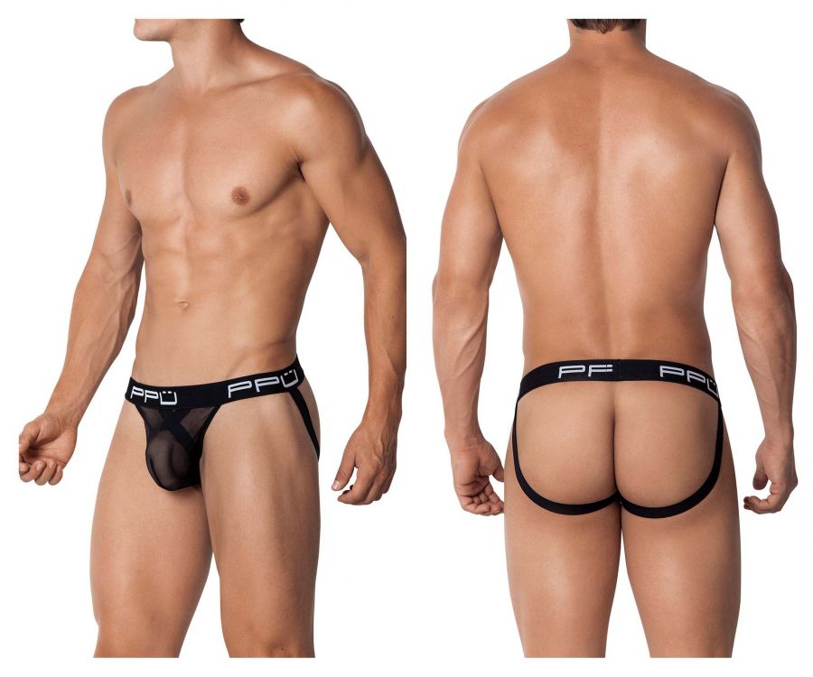 PPU 2103 Ball Lifter Jockstrap Black