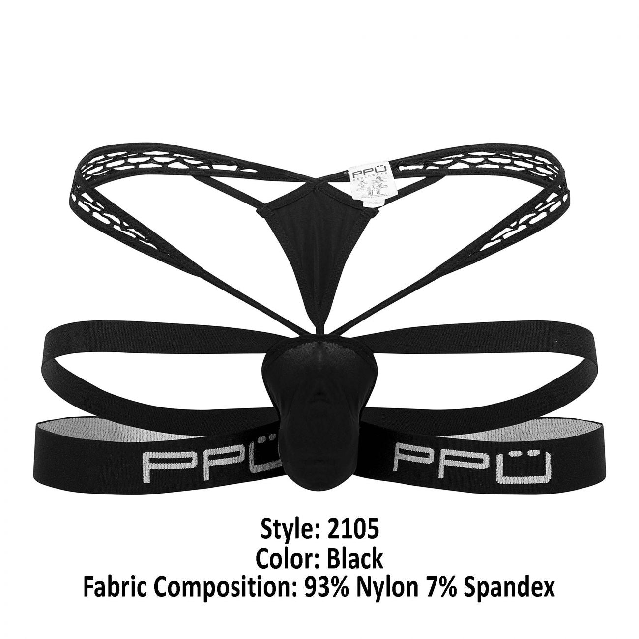 PPU 2105 Jockstrap Thongs Black