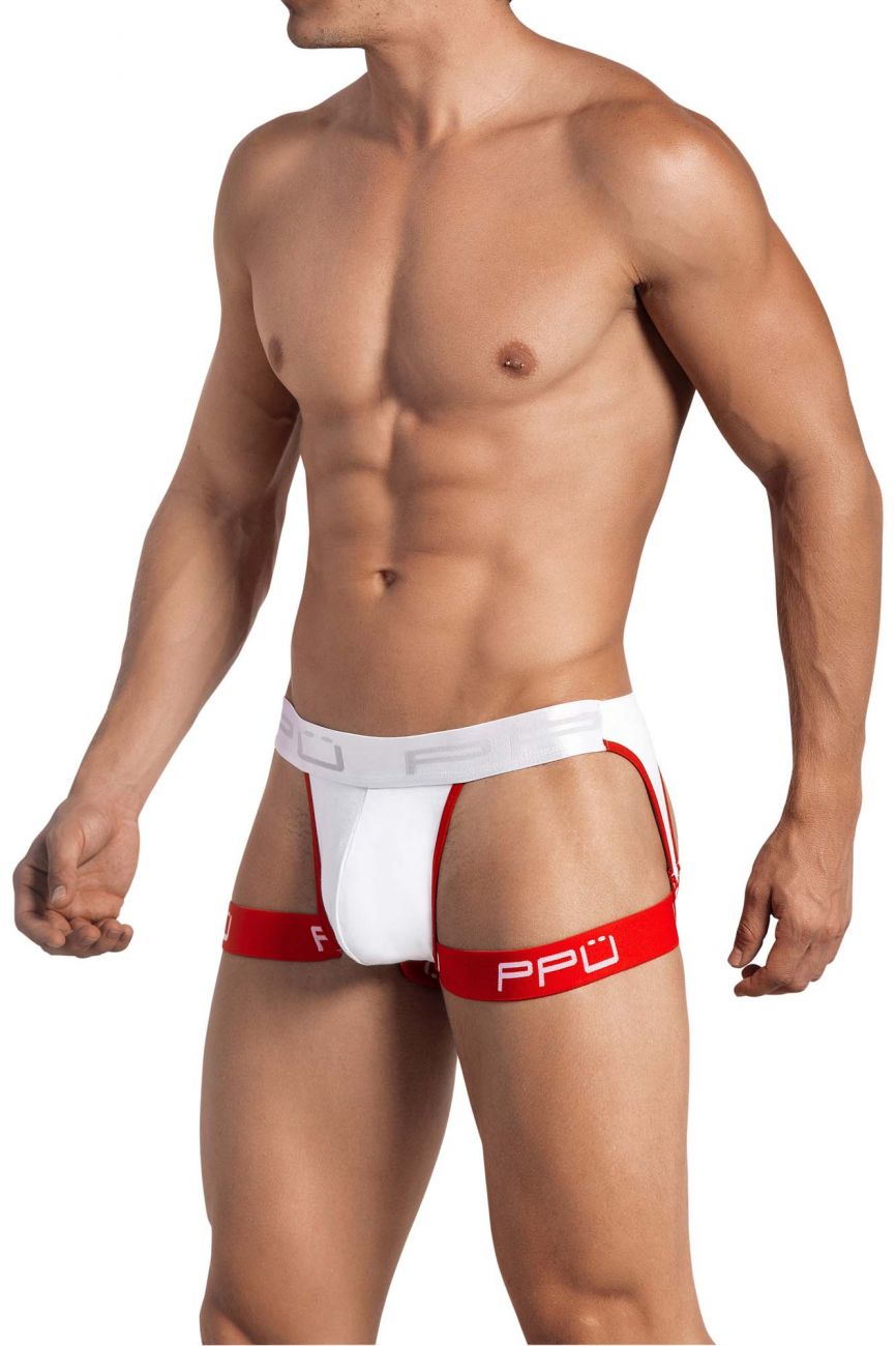 PPU 2109 Garter Jockstrap White