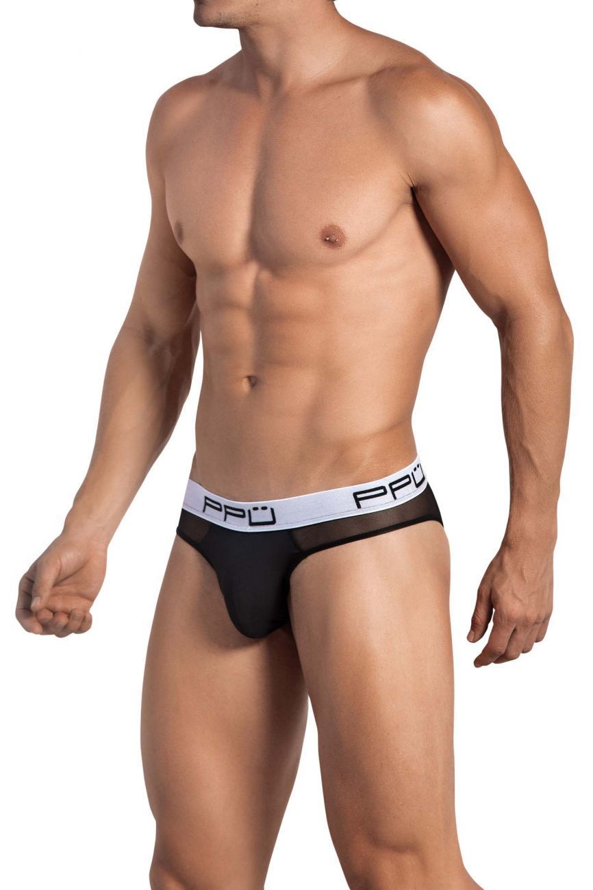 PPU 2113 Mesh Bikini Thongs Black