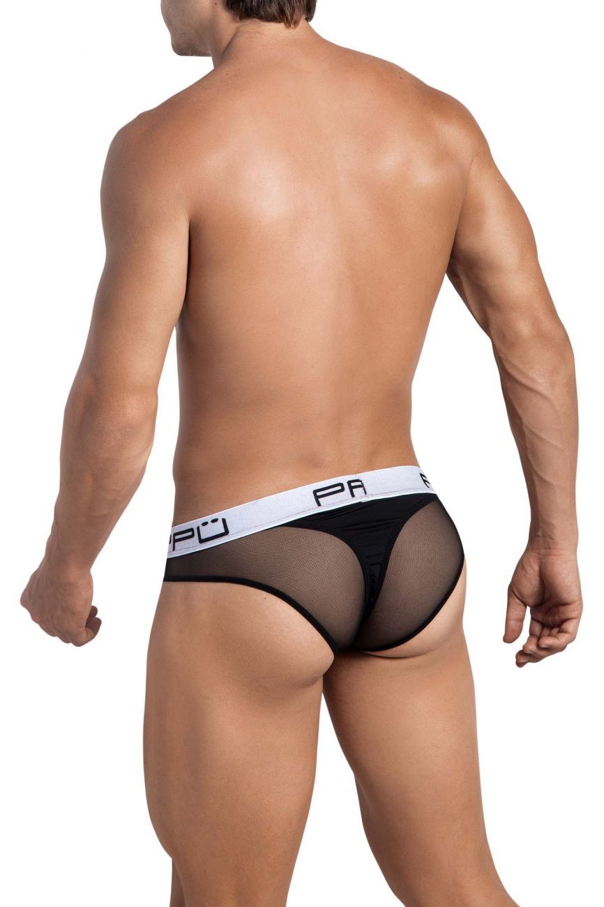 PPU 2113 Mesh Bikini Thongs Black