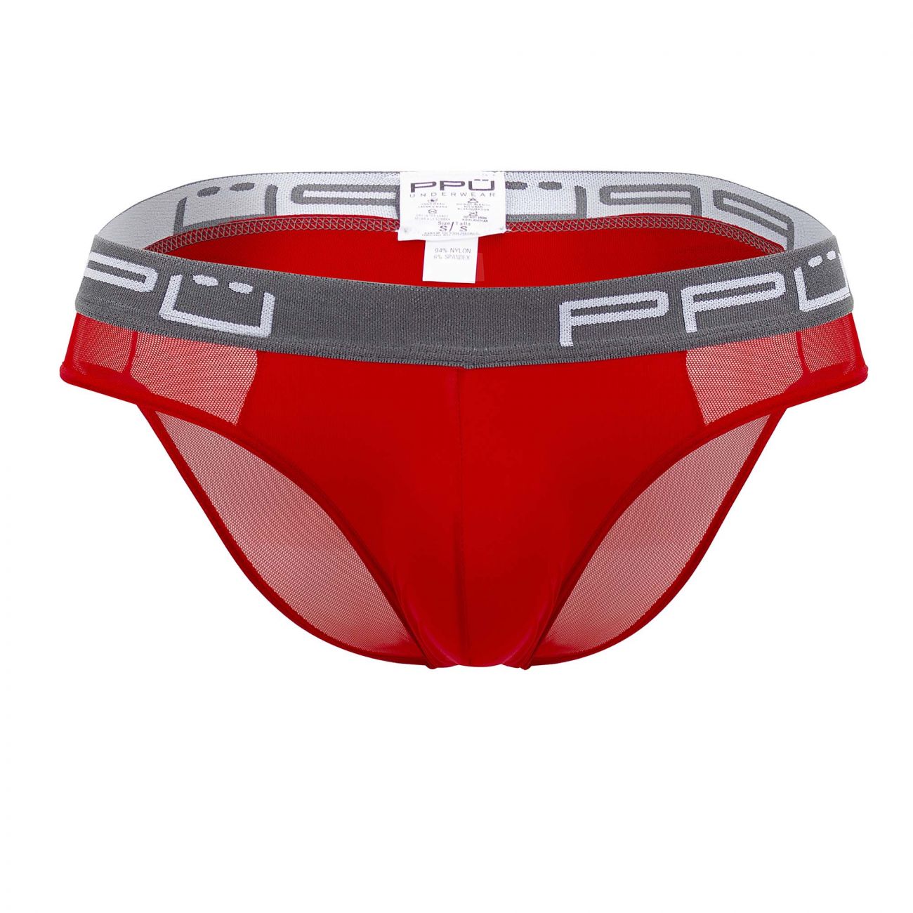 PPU 2113 Mesh Bikini Thongs Red