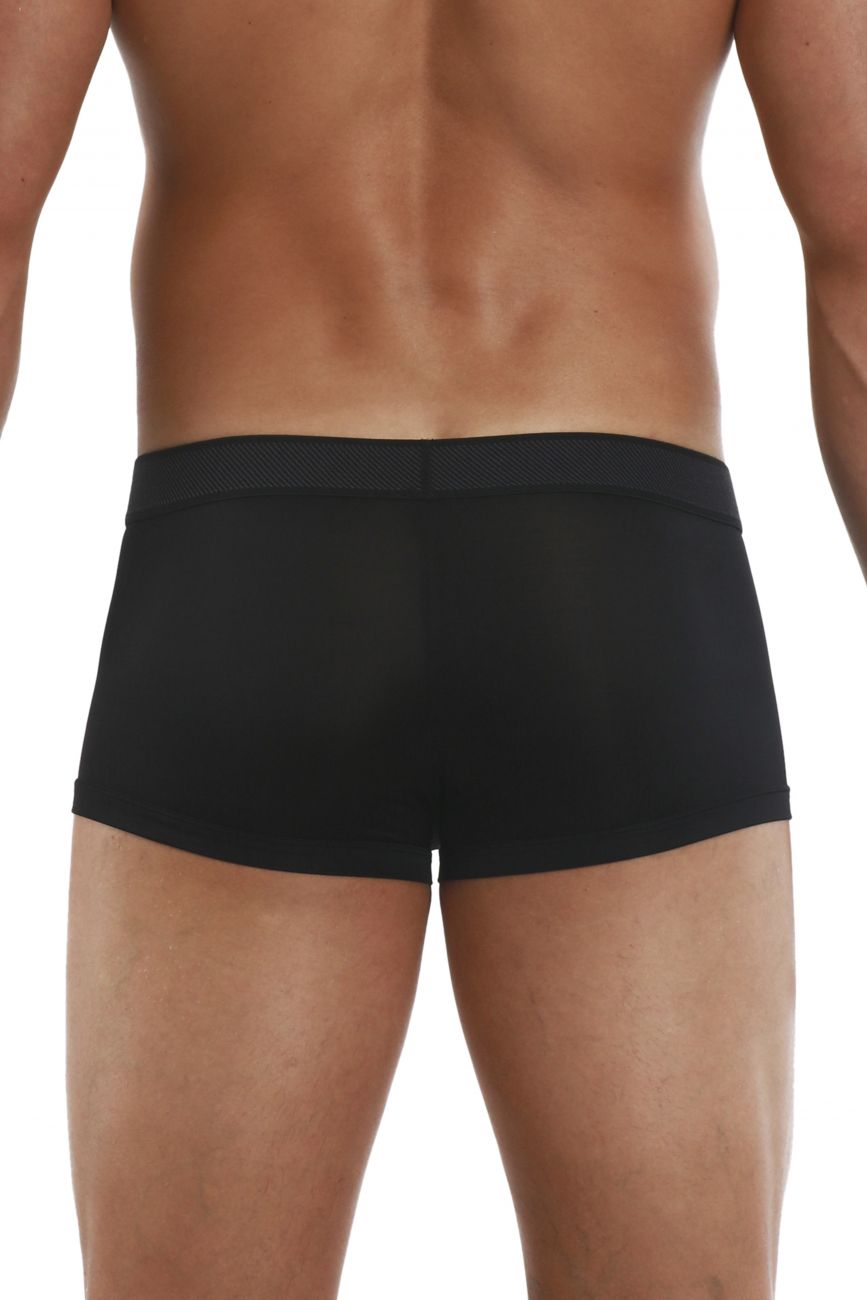 Papi 626182-962 Cool2 2PK Solid-Print Brazilian Trunks Black Gray