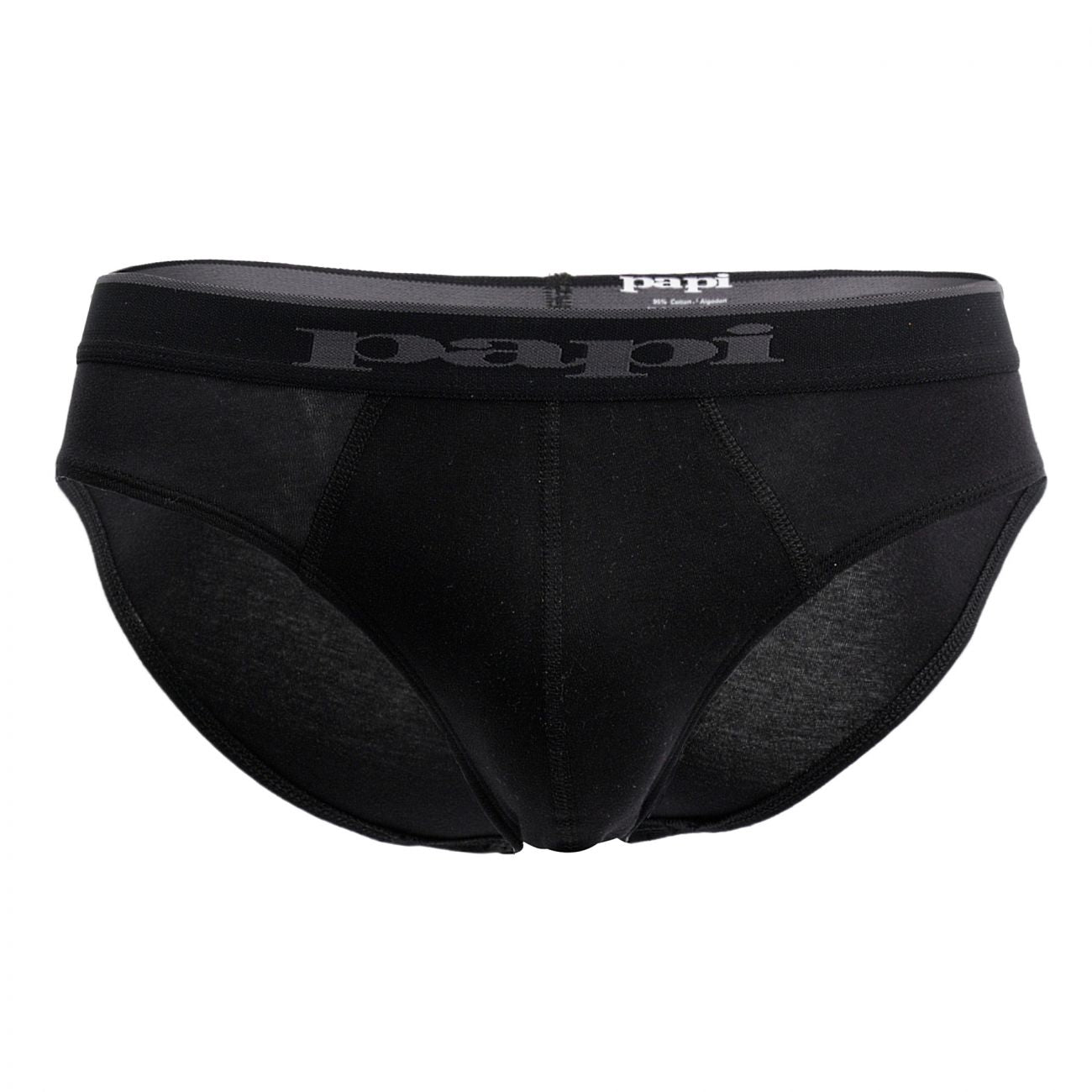 Papi 980403-001 3PK Cotton Stretch Brief Black