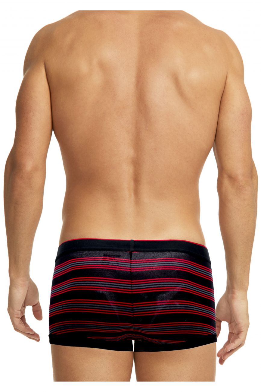 Papi 980503-982 Cotton Stretch Brazilian Yarndye Band Stripe Red Black