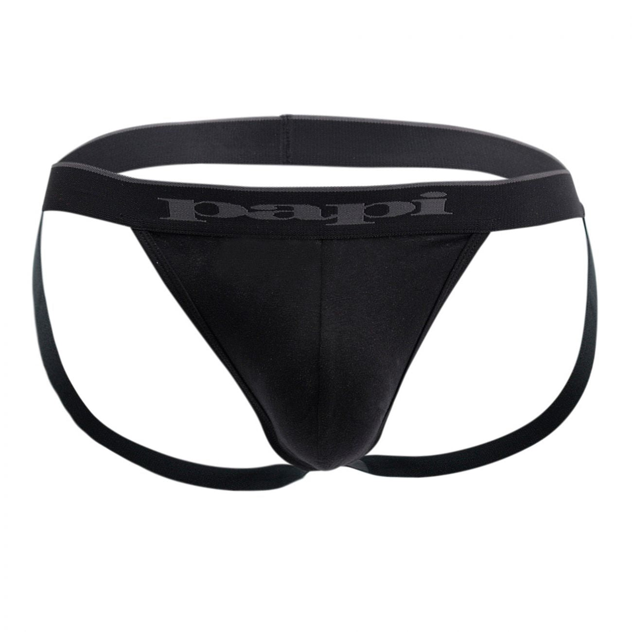 Papi 980911-001 3PK Cotton Stretch Jockstrap Black